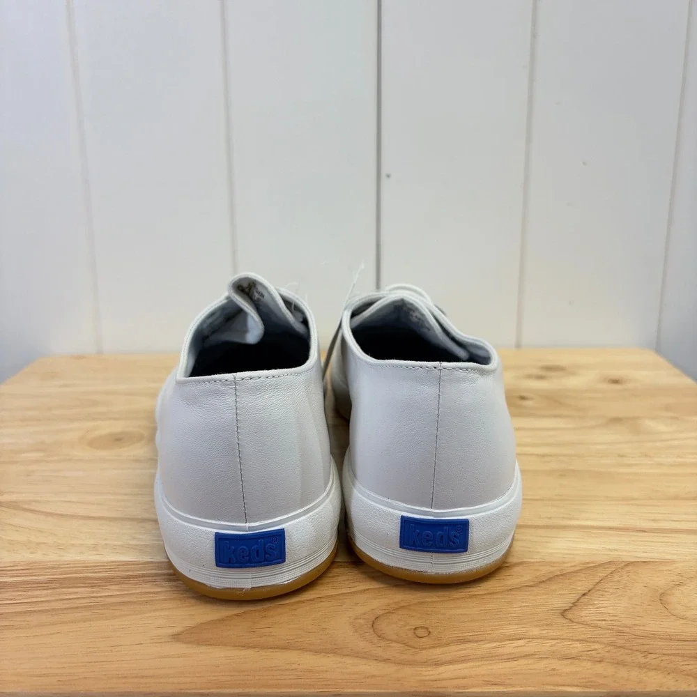 Keds Preppy Slip On Leather Sneakers Women Size 10 Minimalist Tennis Clean Girl